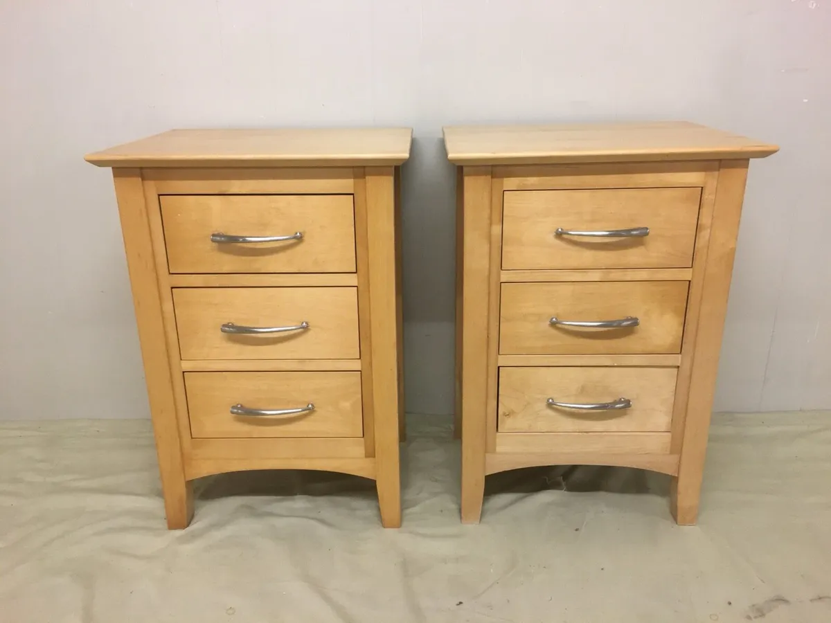 Pair Bedside Lockers - Image 2