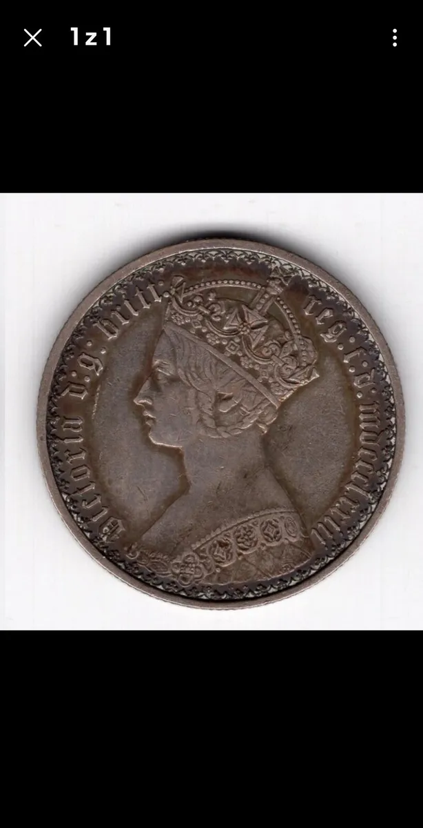 1873 gothic florin - Image 1