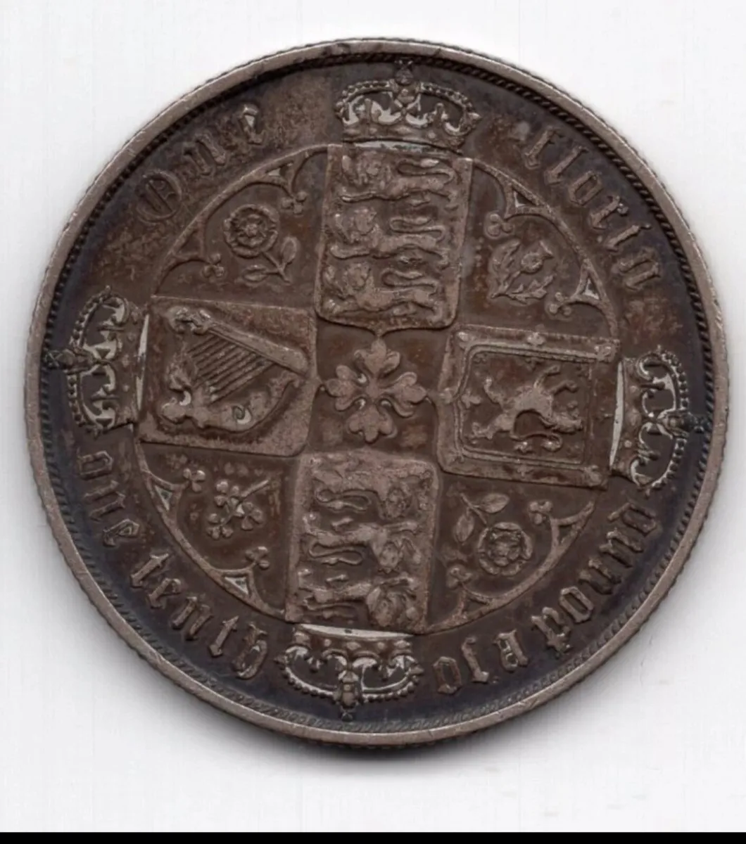 1873 gothic florin - Image 2