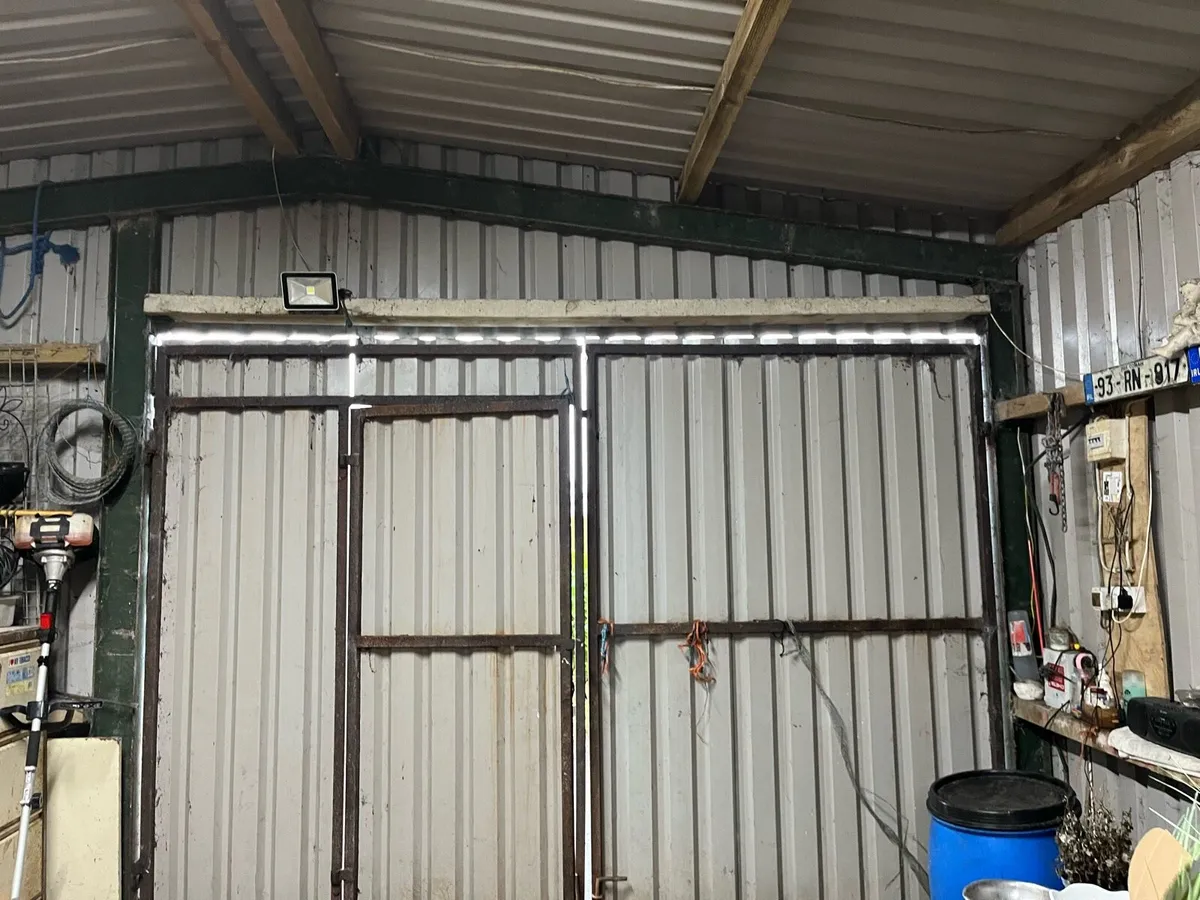 2 Sheeted Doors to suit opening 10ft W X 8ft high - Image 1