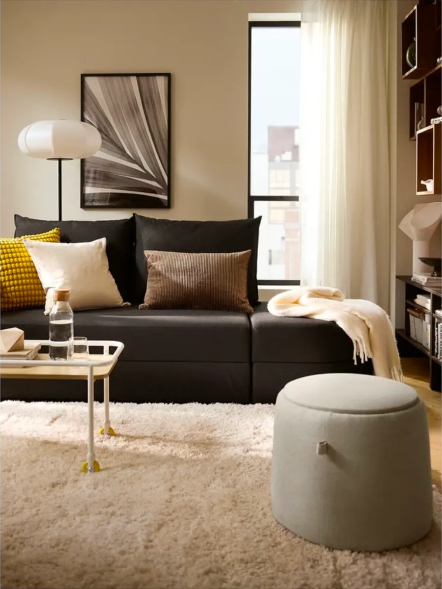 Sofa bed 2 seater dark grey, 325€ discount applied - Image 2