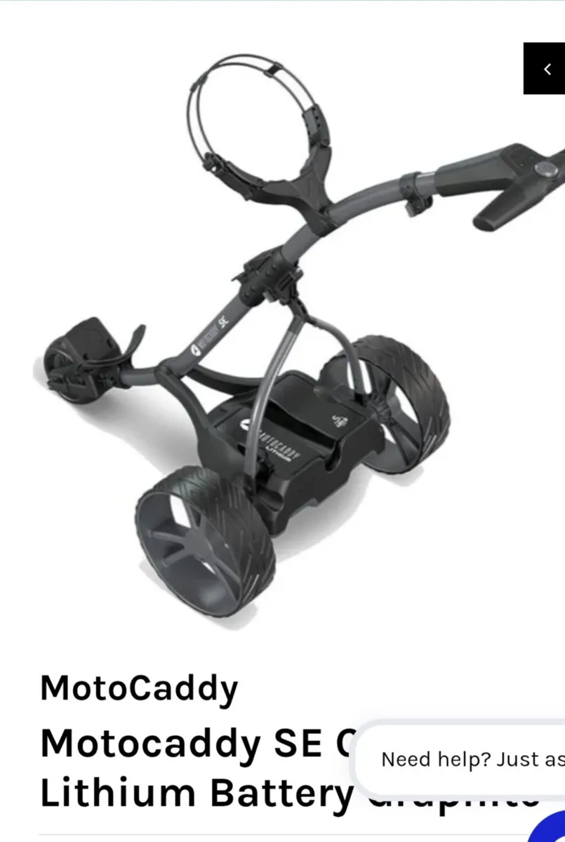 Motocaddy electric golf trolley - Image 1