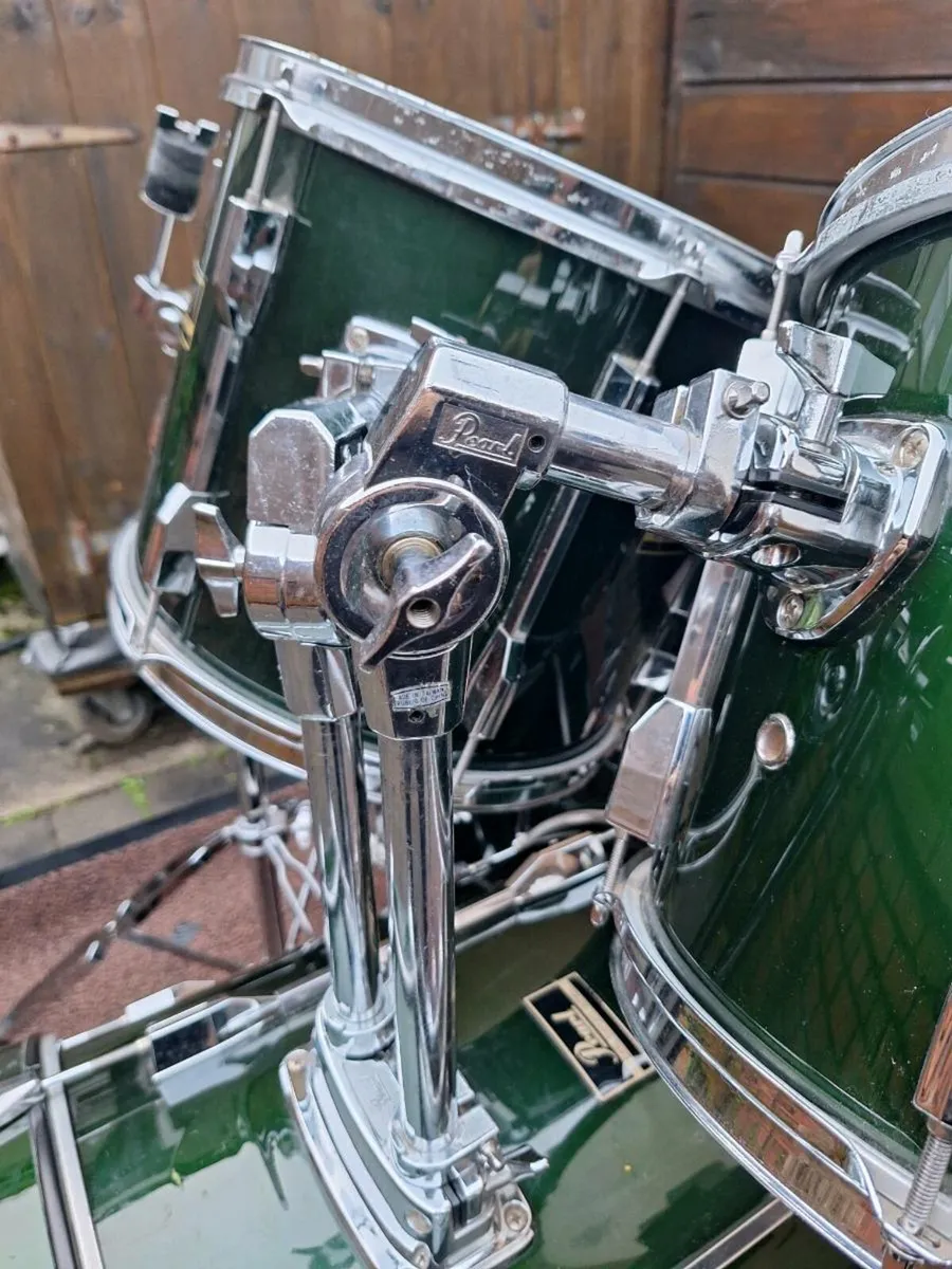 90s 22'' Pearl Export (dark green) & Hardcases - Image 3