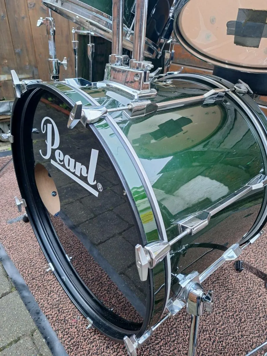 90s 22'' Pearl Export (dark green) & Hardcases - Image 4