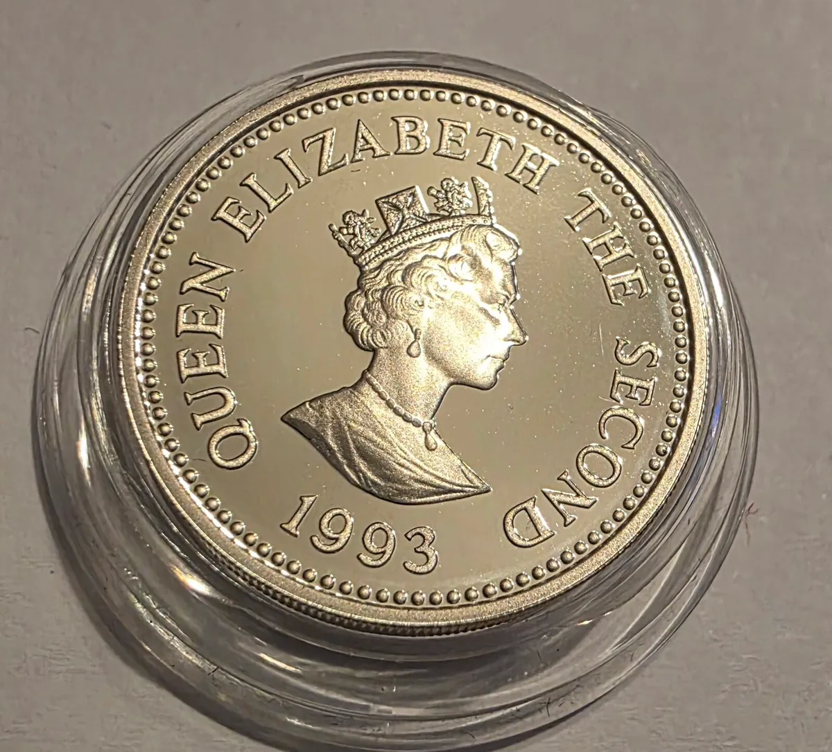 1993 alderney silver pound - Image 1