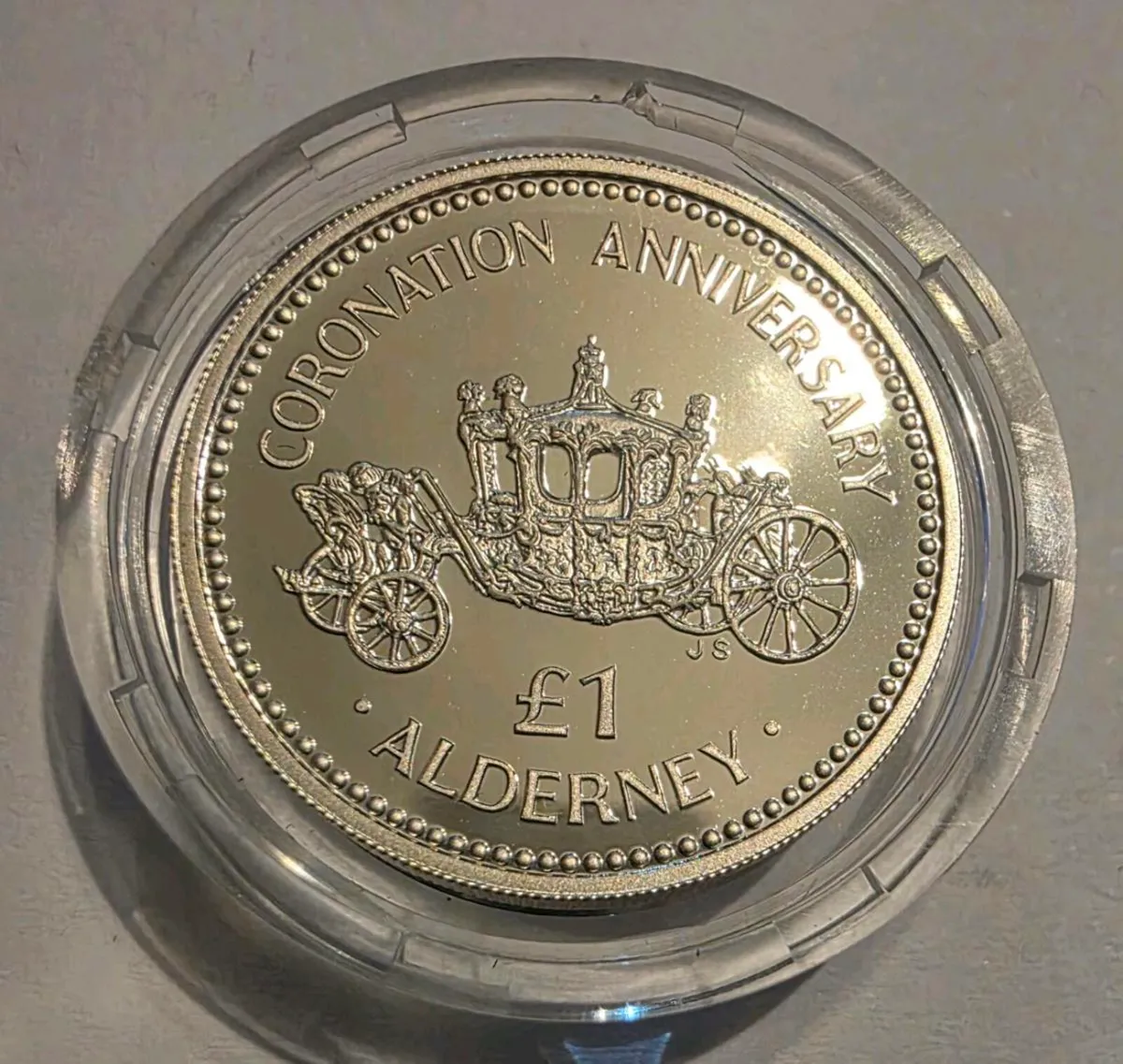 1993 alderney silver pound - Image 2