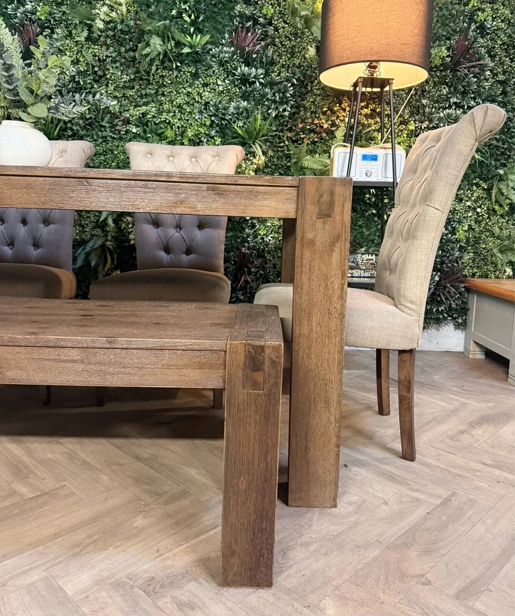 Kitchen table, 4 chairs & bench/dining set - Image 4