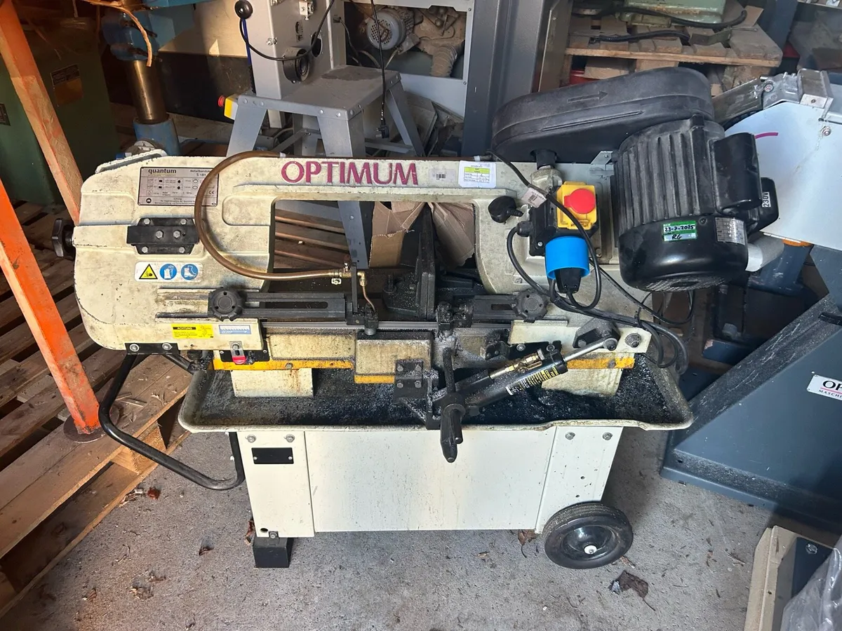 Ex school linisher and bandsaw - Image 1
