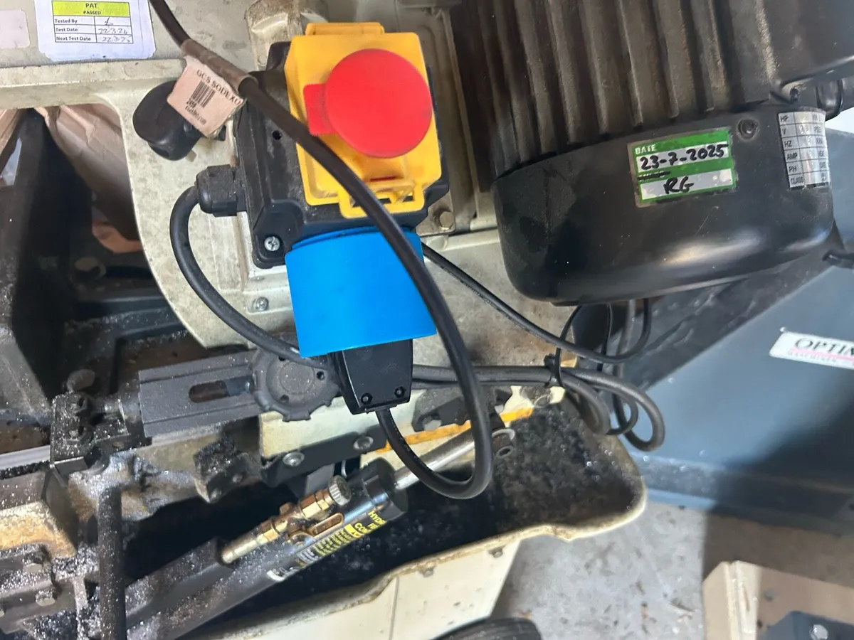 Ex school linisher and bandsaw - Image 3