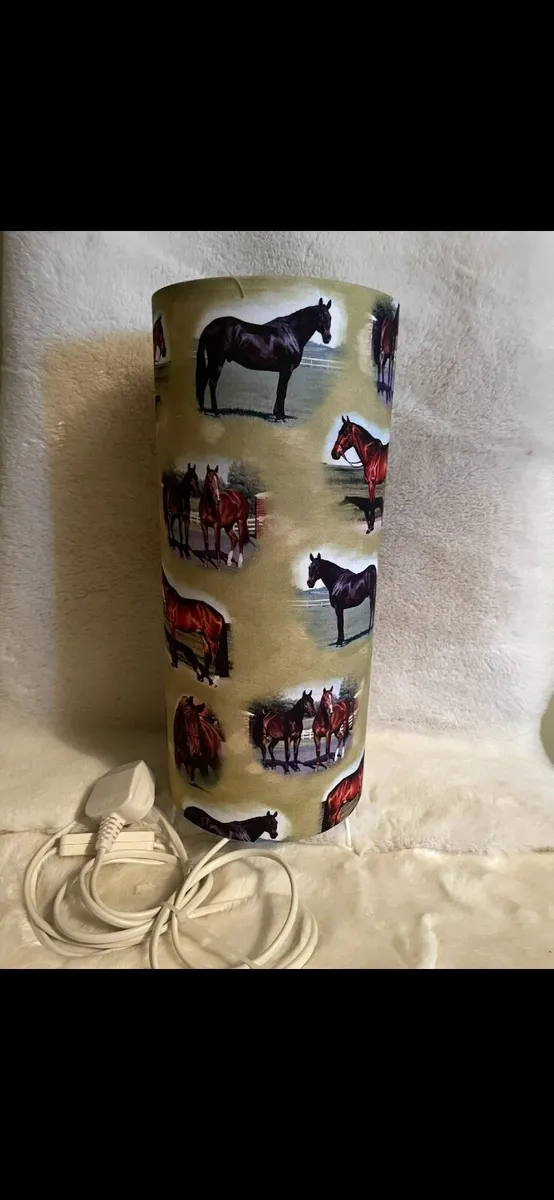 Horse themed  lamps , etched Glasses’s  handbags , - Image 3