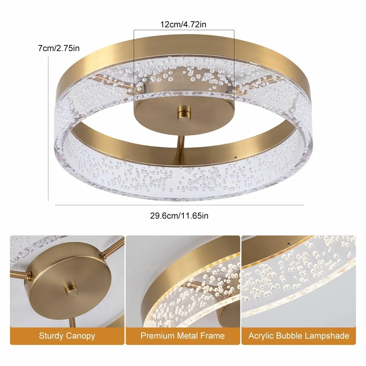 LED Ceiling Light 20W Flush Mount Kitchen - Image 4