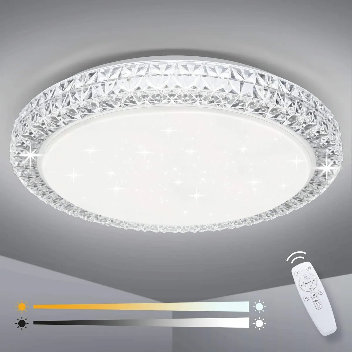 LED Ceiling Light Dimmable 3000K- 6500K Round - Image 1