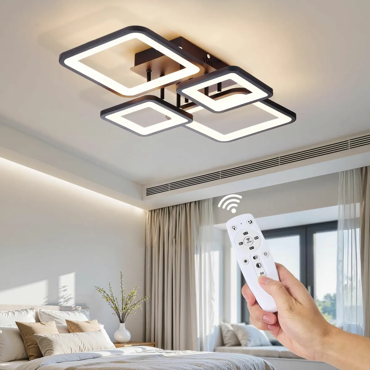 Modern Ceiling Light LED 40W Dimmable Litting - Image 1
