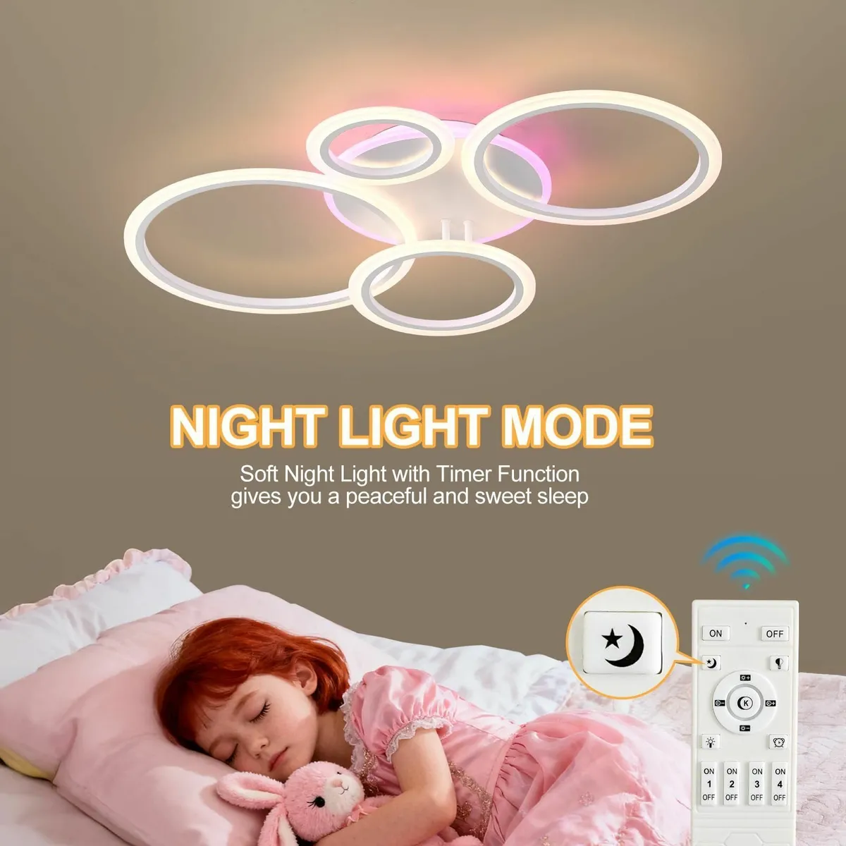 Dimmable LED Ceiling Lights with Remote Control - Image 4