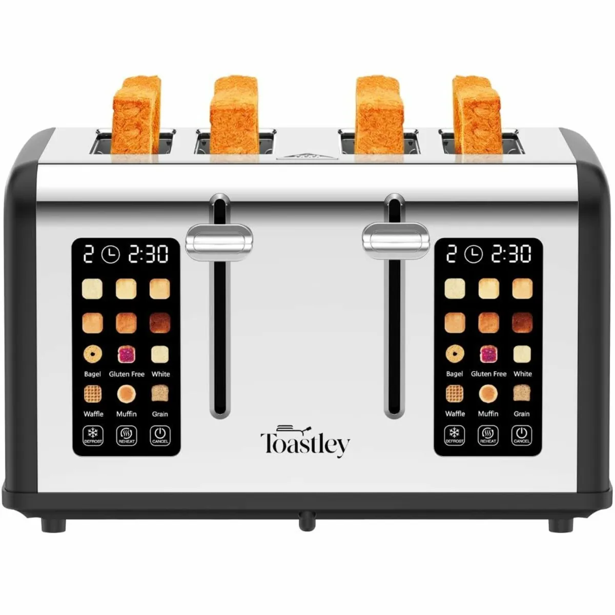 4-Slice Toaster with Touchscreen Controls - Image 1