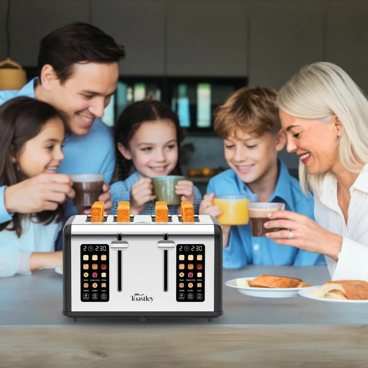 4-Slice Toaster with Touchscreen Controls - Image 2