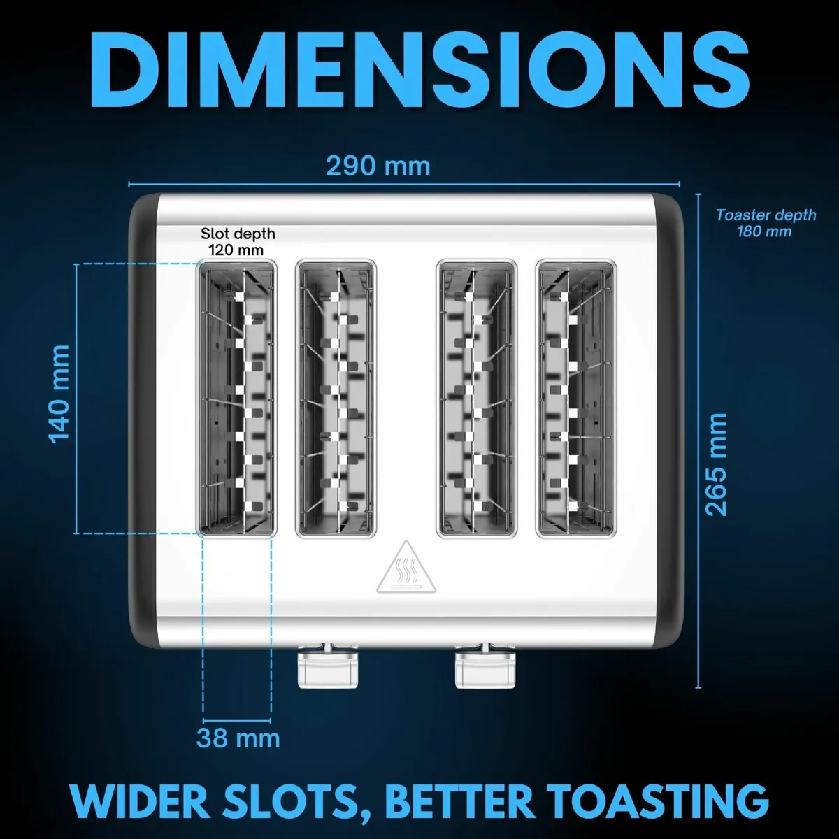 4-Slice Toaster with Touchscreen Controls - Image 3