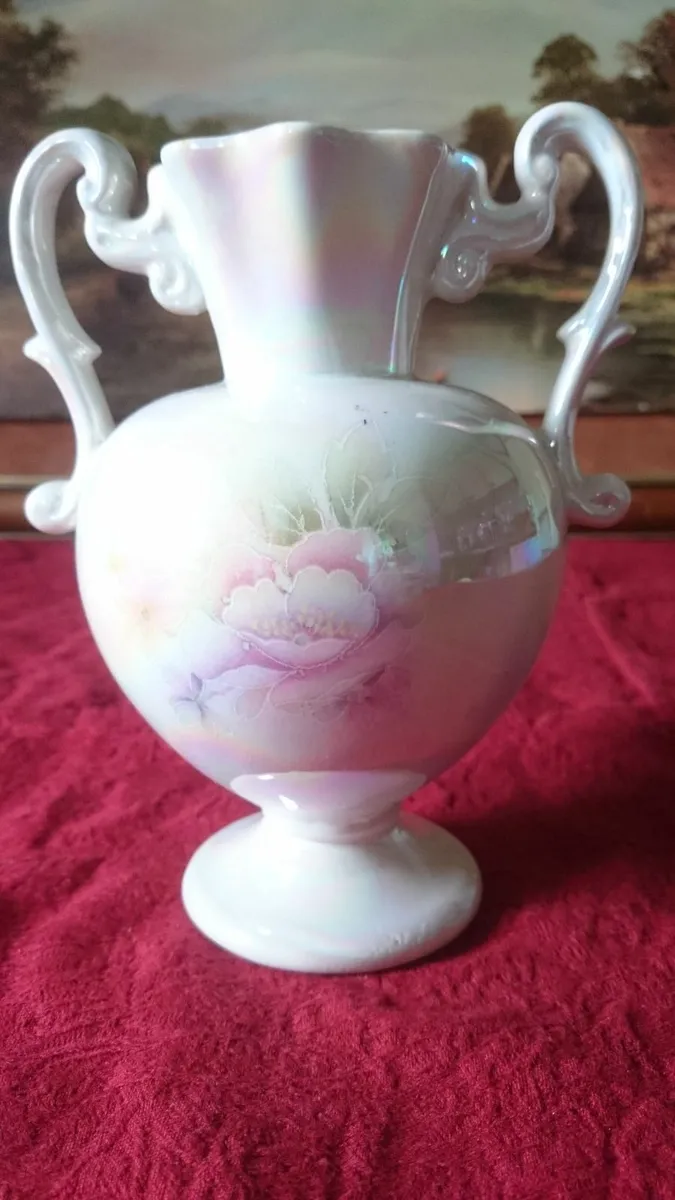 Antique San Marino Ceramic Two Handled Lustre Vase - Image 4