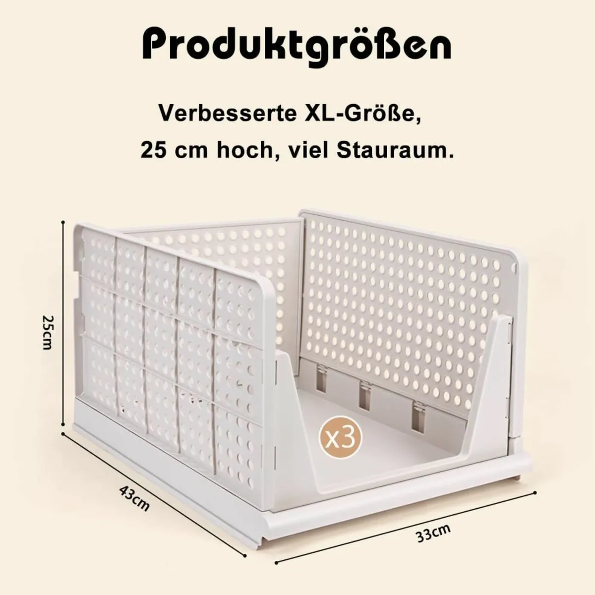 Set of 5 Extra Large Stackable Wardrobe Storage - Image 3