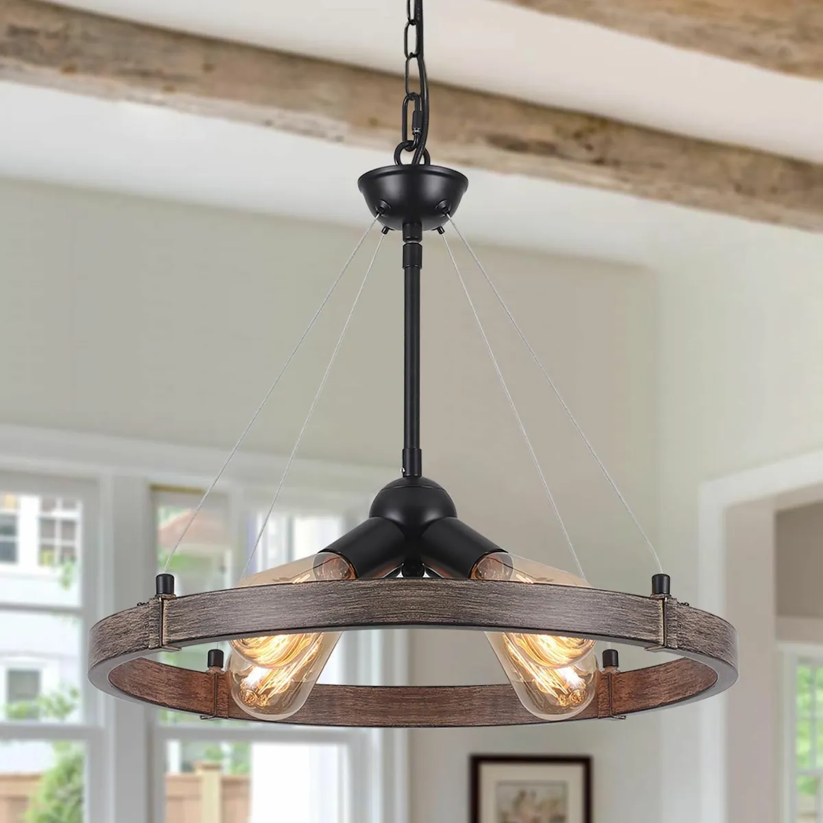 Rustic Chandeliers Ceiling Light Living Room 4 - Image 1
