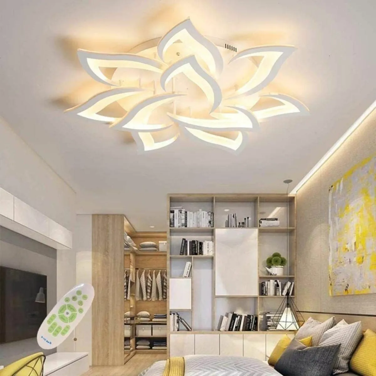 LED Ceiling Light Dimmable Living Room Lamp with - Image 1