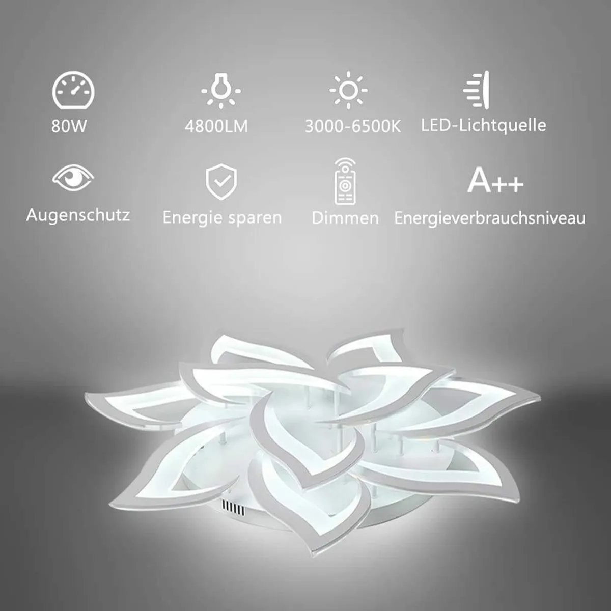 LED Ceiling Light Dimmable Living Room Lamp with - Image 3