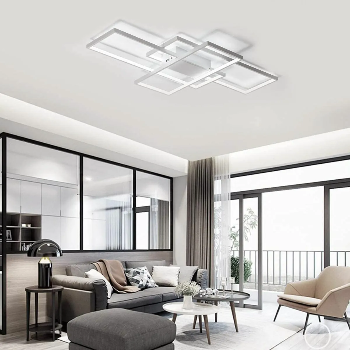 Ceiling Light Modern LED Lamps with 3 Squares 75W - Image 2