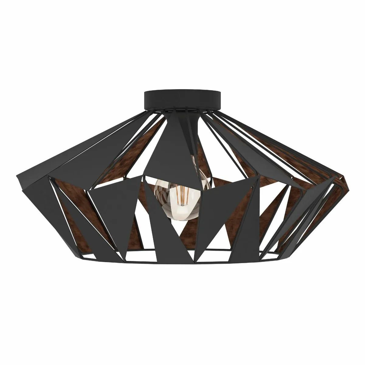 Flush Ceiling Light Carlton6 Vintage Industrial - Image 1