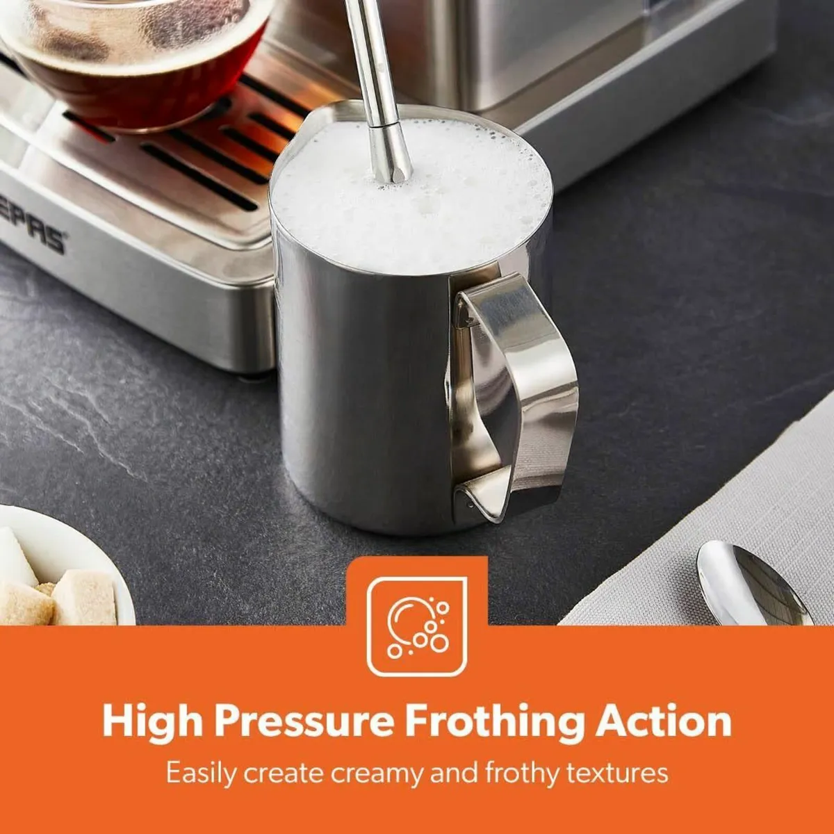 Espresso Coffee Machine with Milk Frother 20 Bar - Image 4