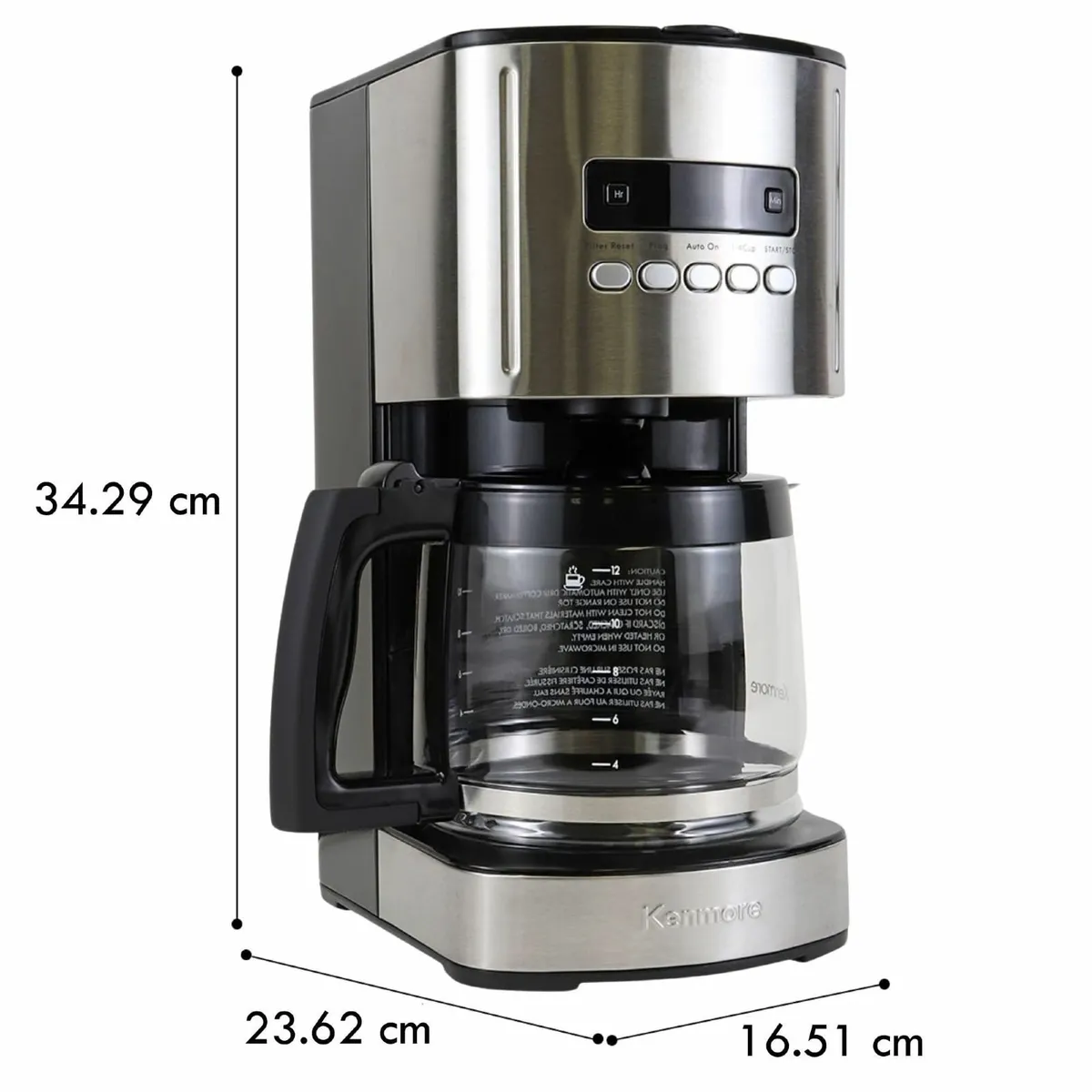 Drip Coffee Maker Machine 12-cup 1.8L Programmable - Image 3