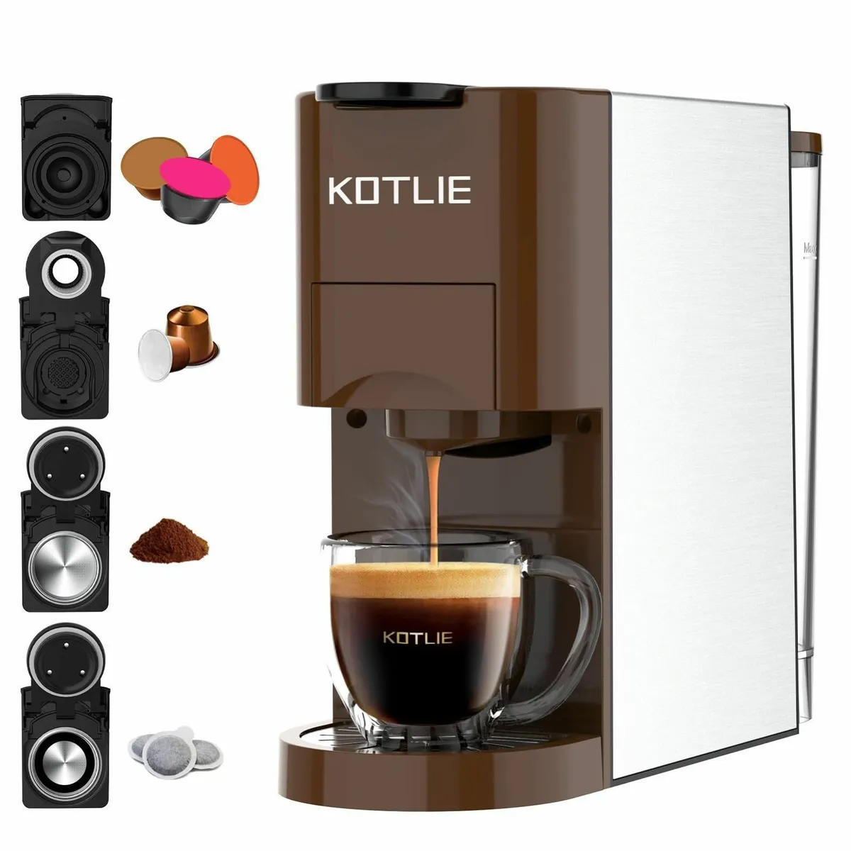 4 in 1 Espresso Single Serve Coffee Machine for - Image 1