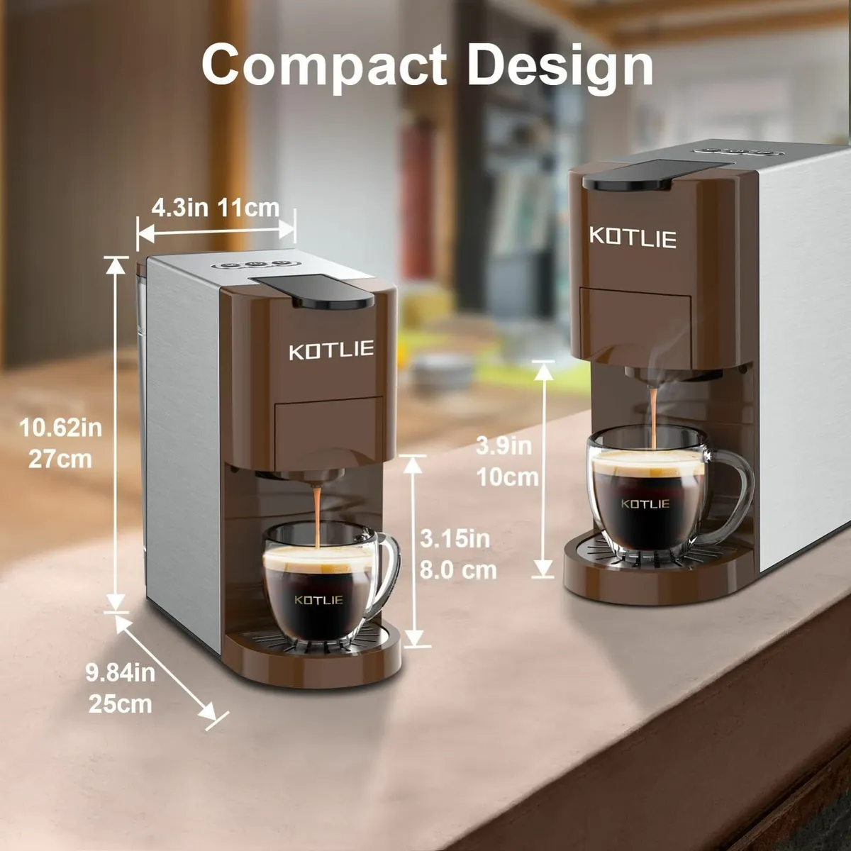4 in 1 Espresso Single Serve Coffee Machine for - Image 2