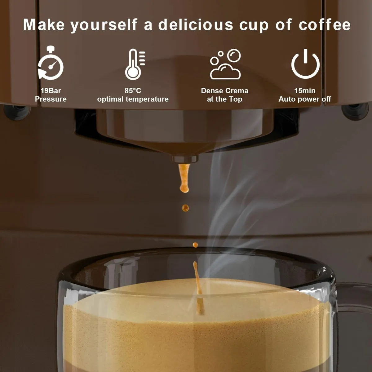 4 in 1 Espresso Single Serve Coffee Machine for - Image 4