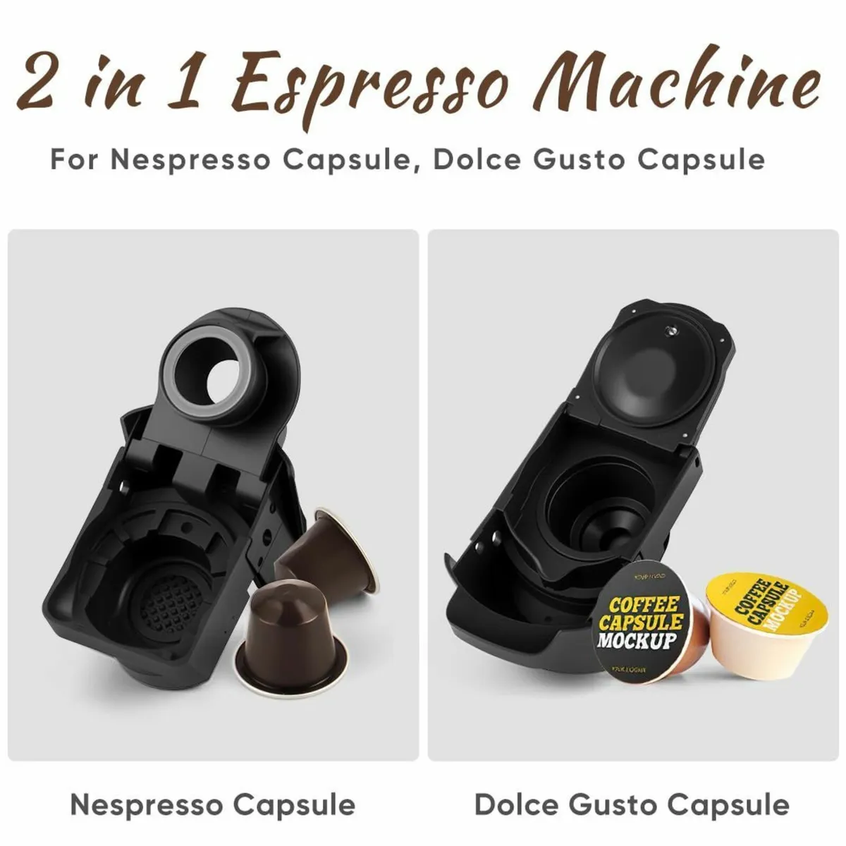 Coffee Machine Single-Serve Pod 19 Bar Pressure - Image 4