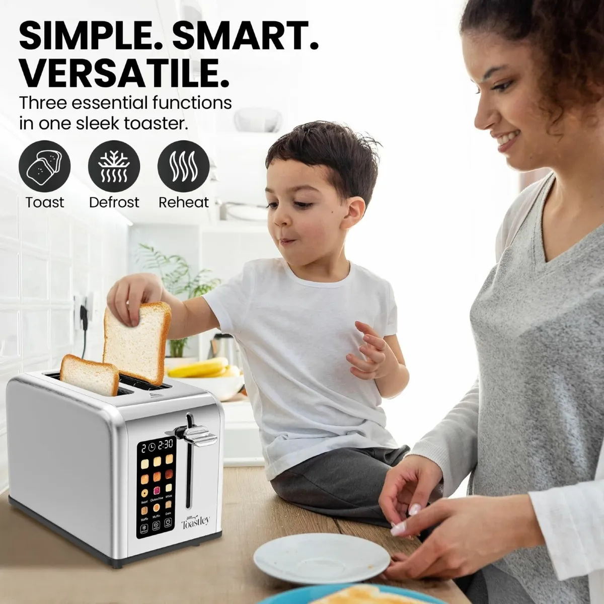 Smart Toaster 2 Slice with Touchscreen Control - Image 4