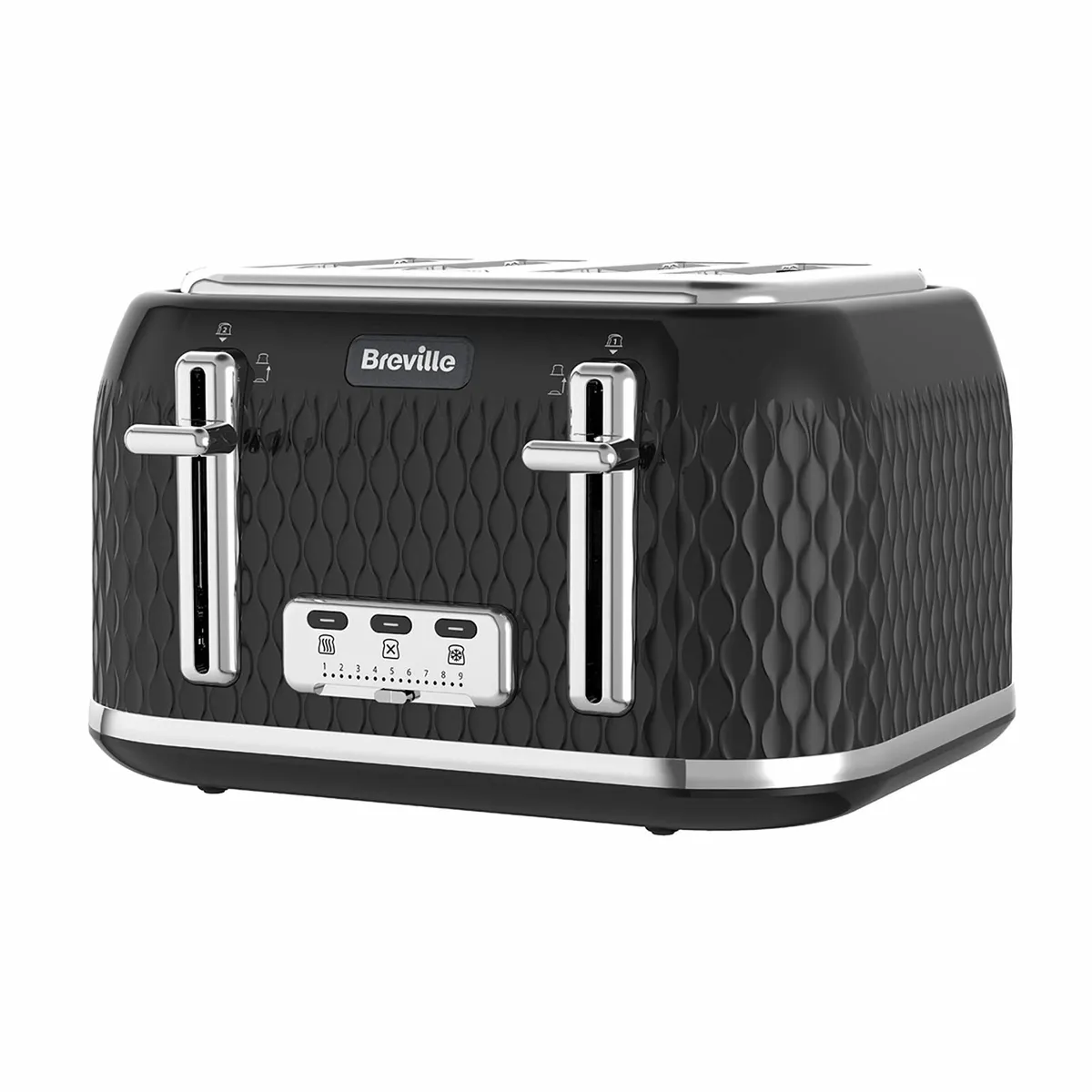 Curve 4 Slice Toaster with High Lift Wide Slots - Image 1