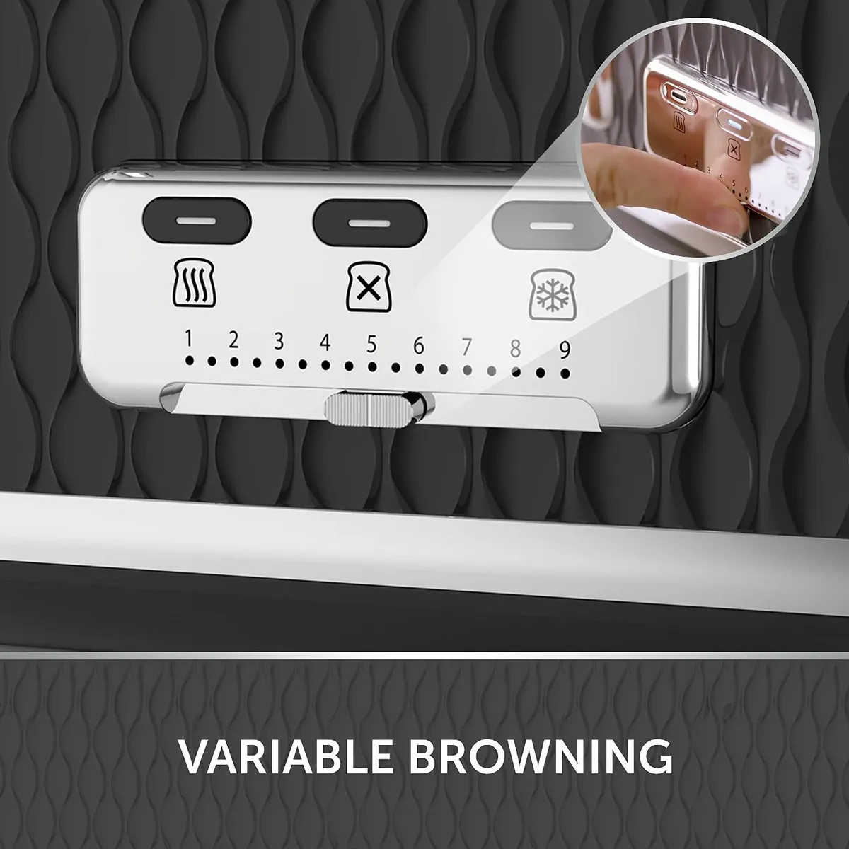 Curve 4 Slice Toaster with High Lift Wide Slots - Image 4