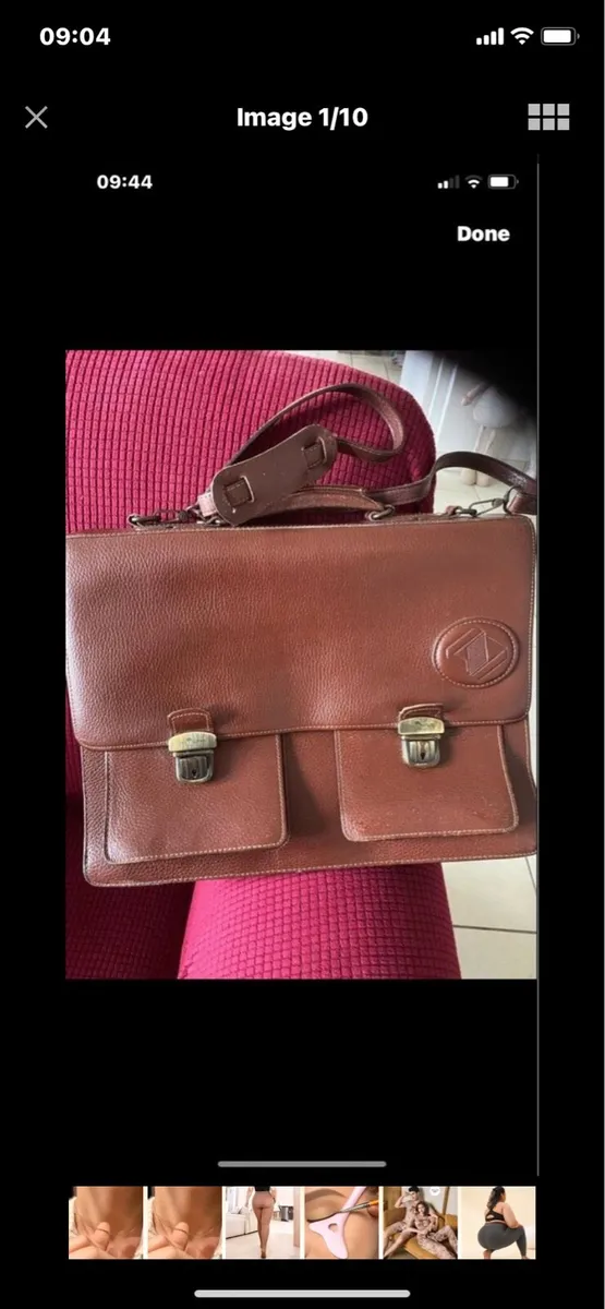 Leather Messenger Bag/ Satchel - Image 1