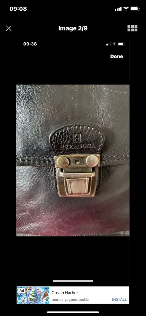 Hexagona Leather Shoulder Bag - Image 2