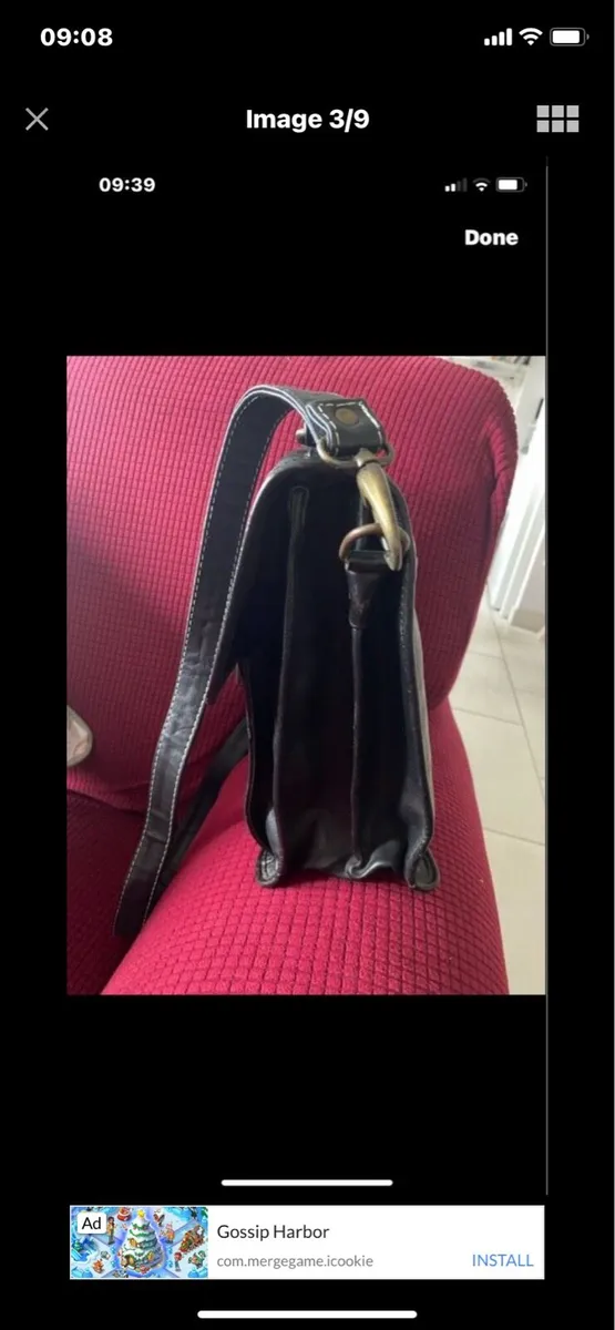 Hexagona Leather Shoulder Bag - Image 3