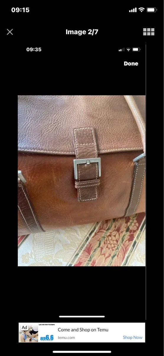 Large Leather Shoulder Bag - Image 2