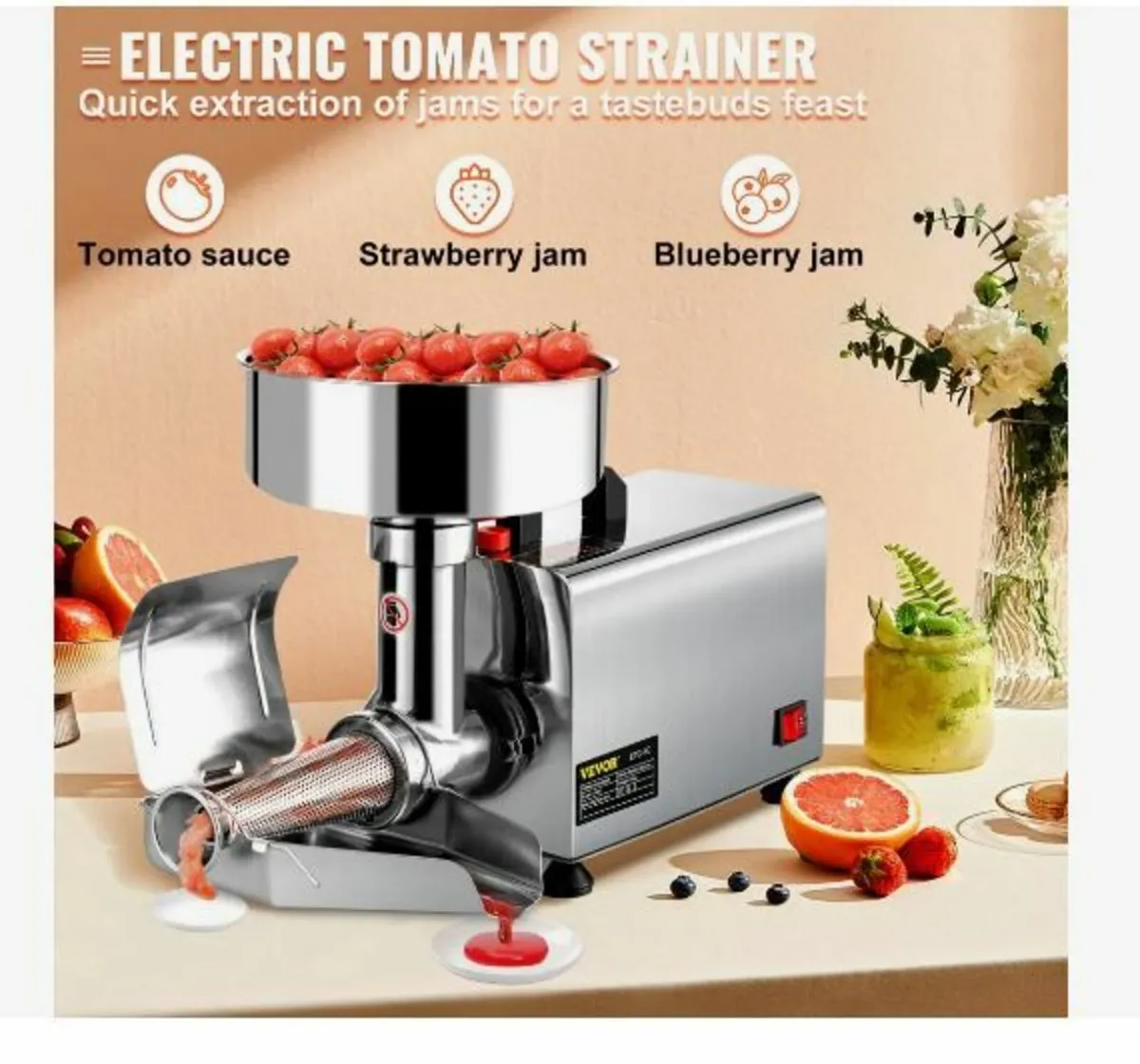 Electric Tomato Strainer 370W - Image 3