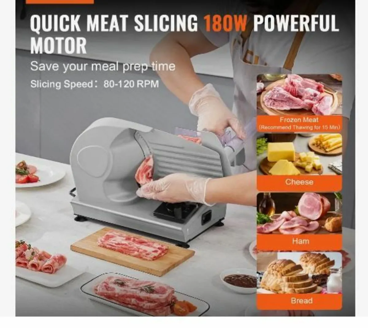 Meat Slicer, 180W - Image 2