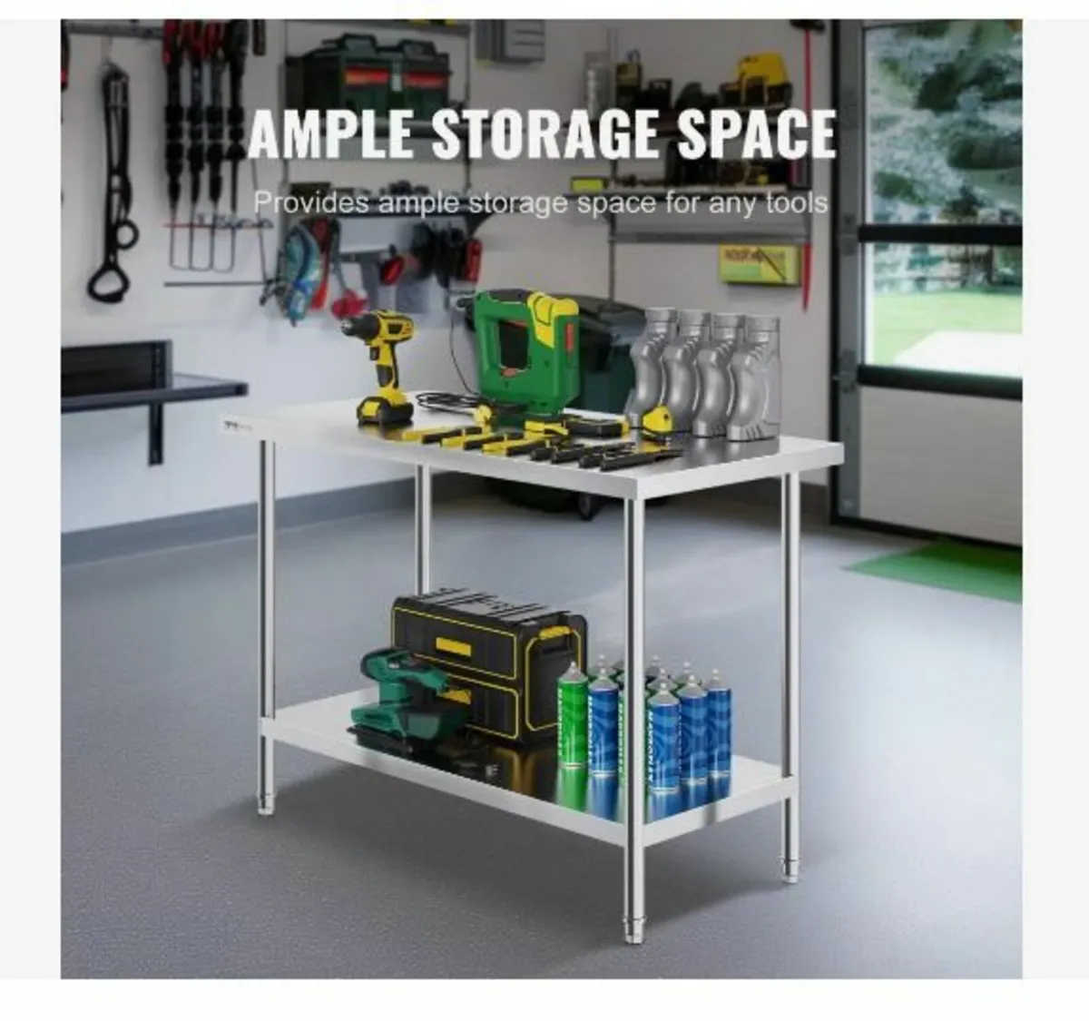 Stainless Steel Work Prep Table - Image 2