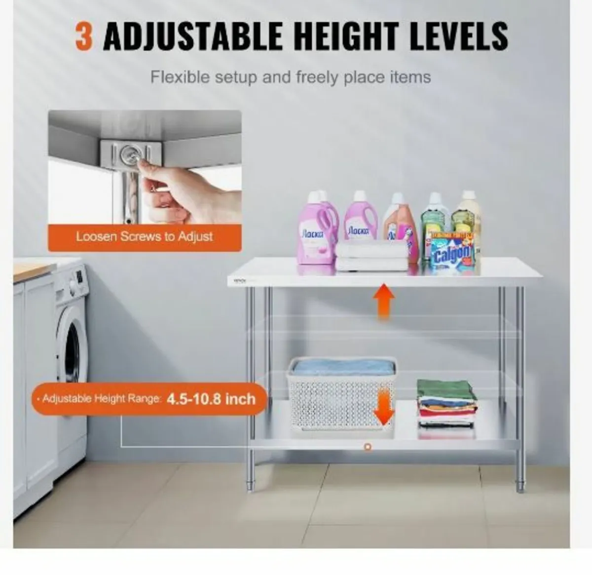 Stainless Steel Work Prep Table - Image 4