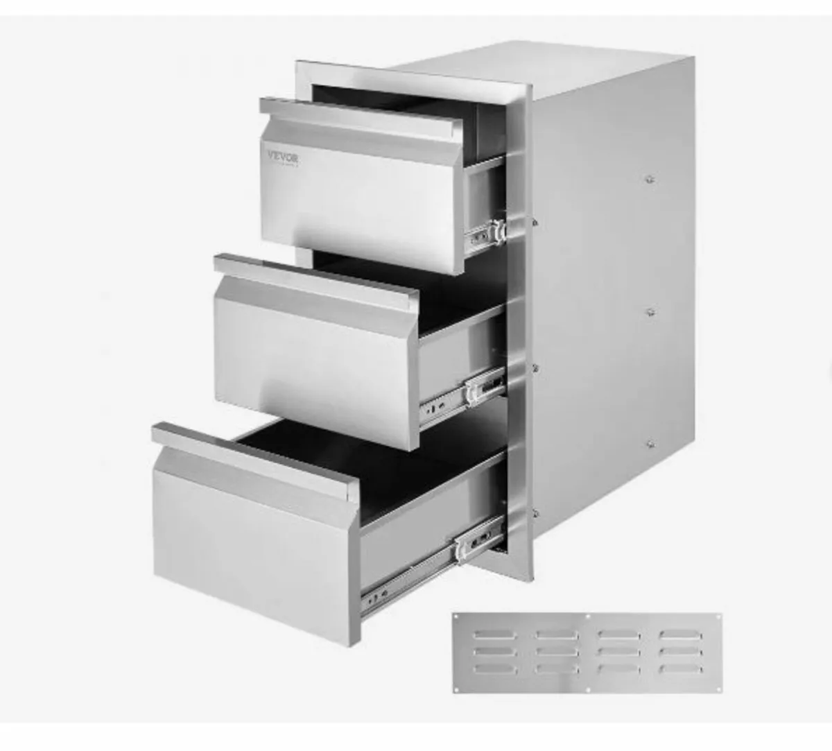 201 Stainless Steel Triple Access Drawer Outdoor - Image 3