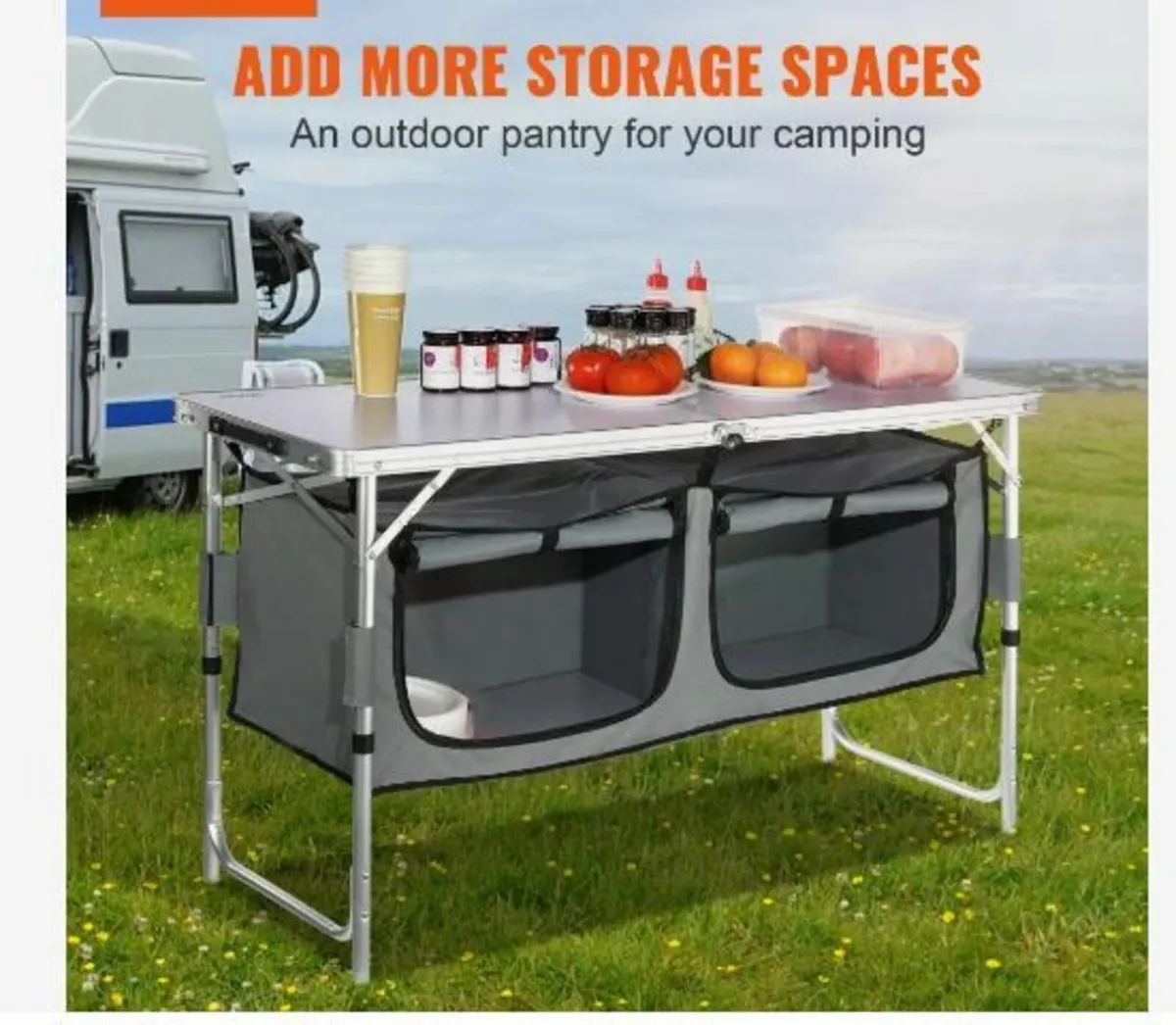 Camping Kitchen Table Folding Portable - Image 2