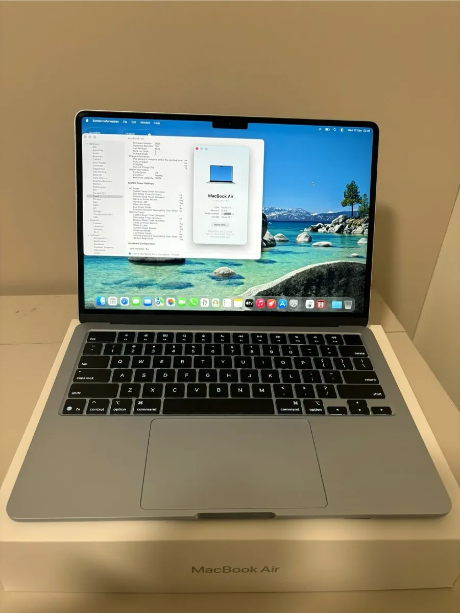 MacBook Air 13 M4 Sky Blue 16GB 512GB Cycle 39 - Image 4