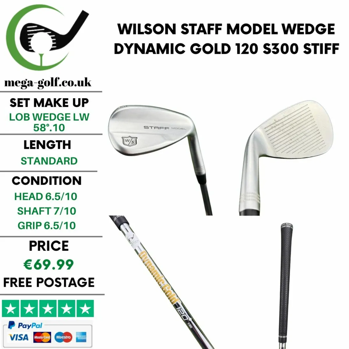 Wilson Staff Model Wedge Lw 58°.10 / Stiff - Image 1