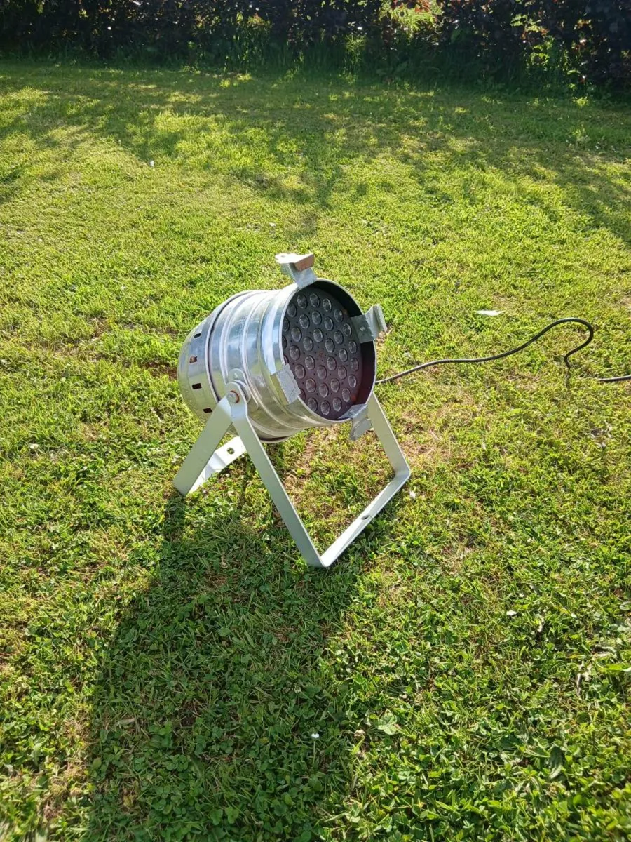 Vintage Chrome Stage Light - Image 1